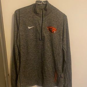 Oregon State University Nike Quarter Zip Size Medium
